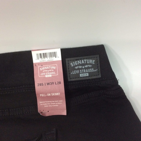 Levi Women's Plus 28S/26 Signature Pull-On Skinny Black Jeans Totally Shaping - Picture 6 of 11